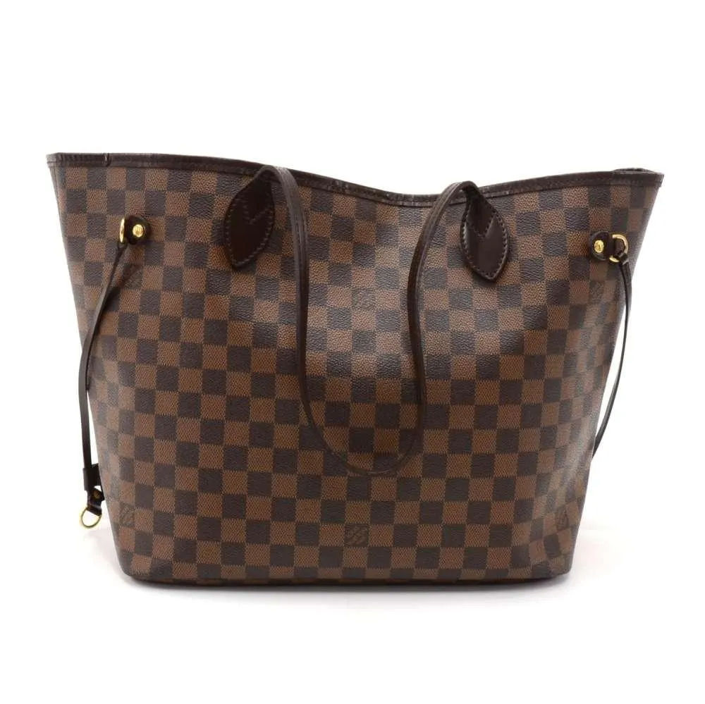 Neverfull MM Damier Ebne Canvas Tote Bag