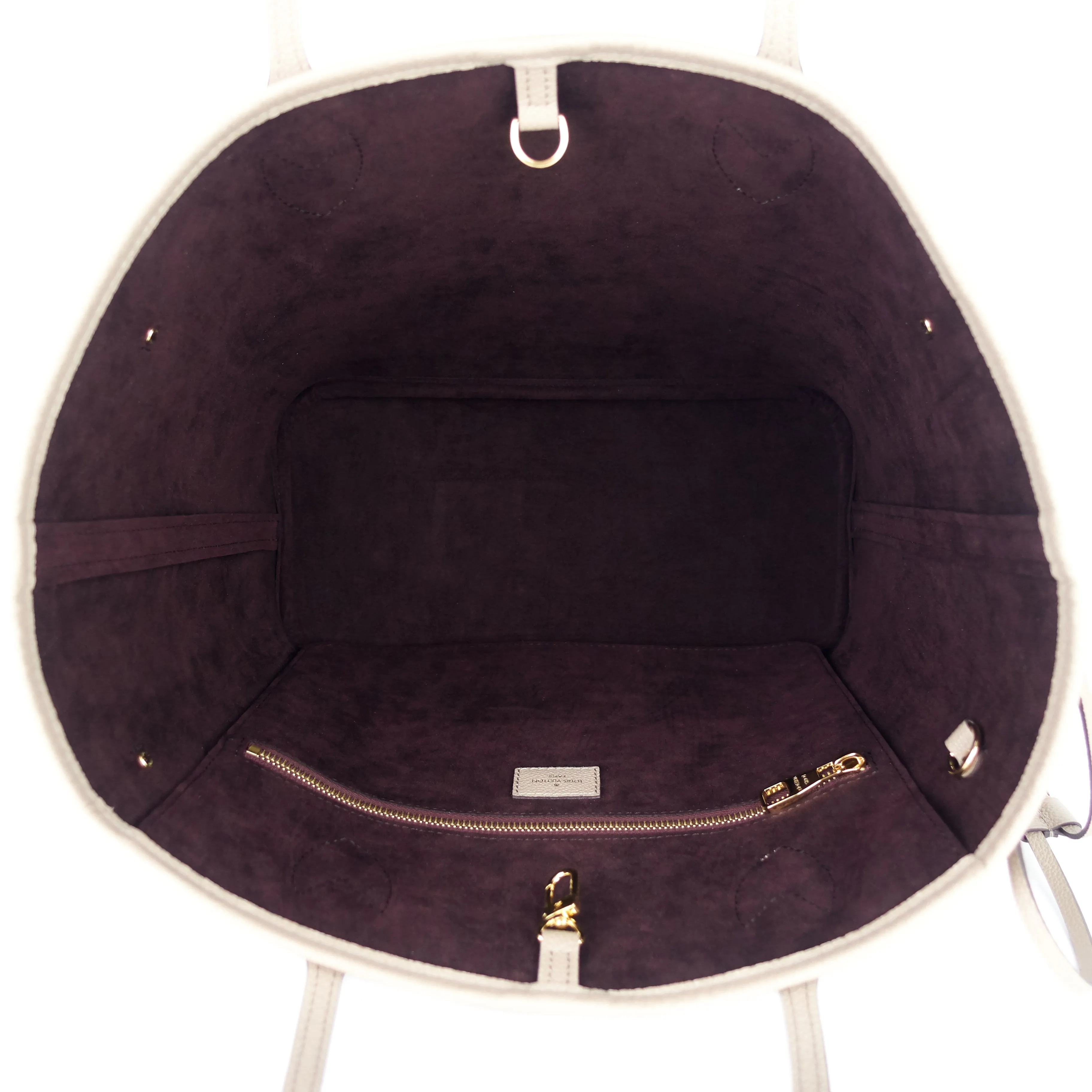 Neverfull MM Giant Monogram Empreinte Leather Tote Bag