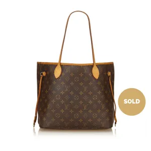 Neverfull MM Monogram Canvas Tote Bag