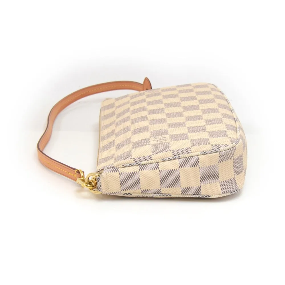 Pochette Accessoires Damier Azur Canvas Evening Bag with Strap