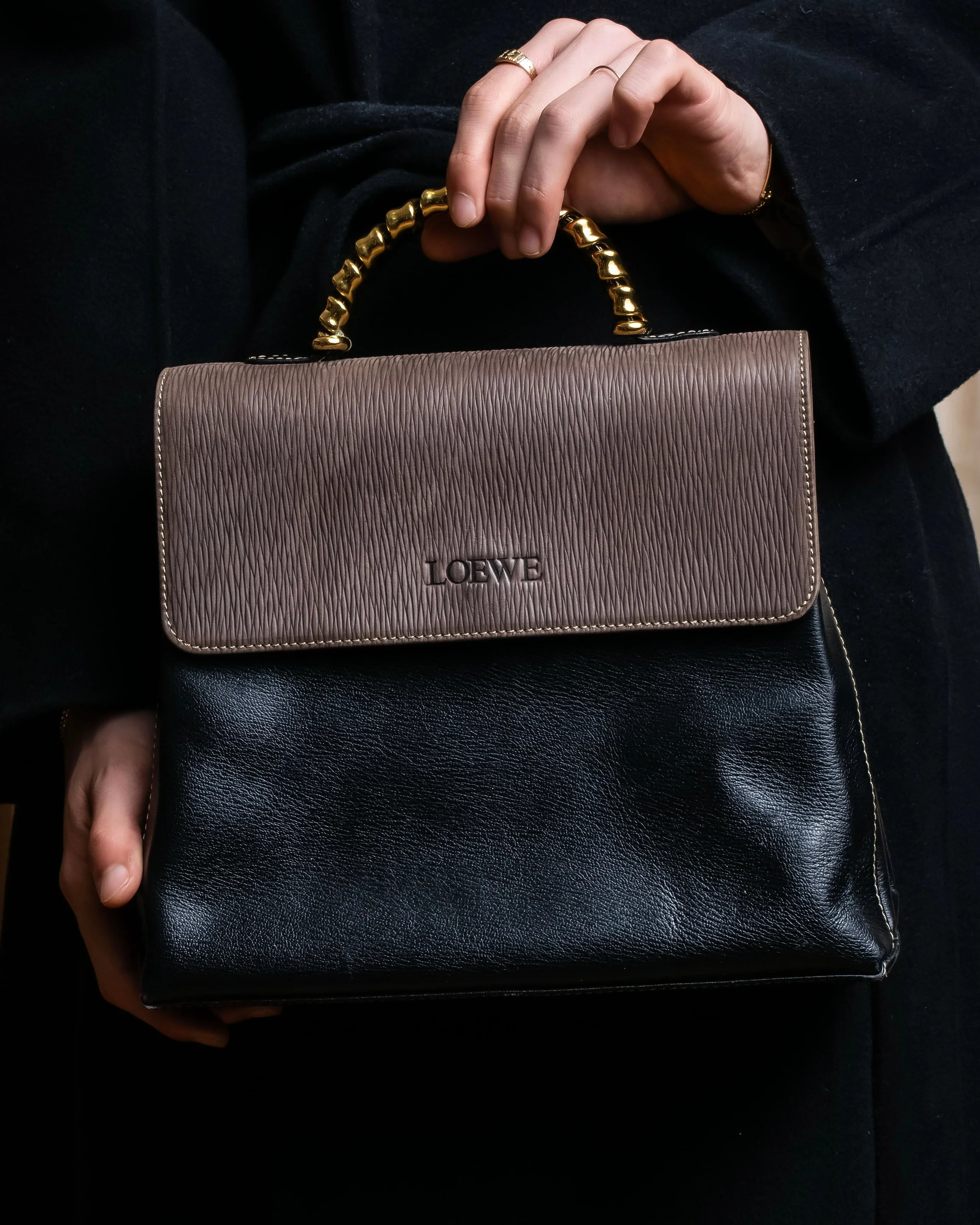 "LOEWE"  Velazquez Twist Series leather hand bag