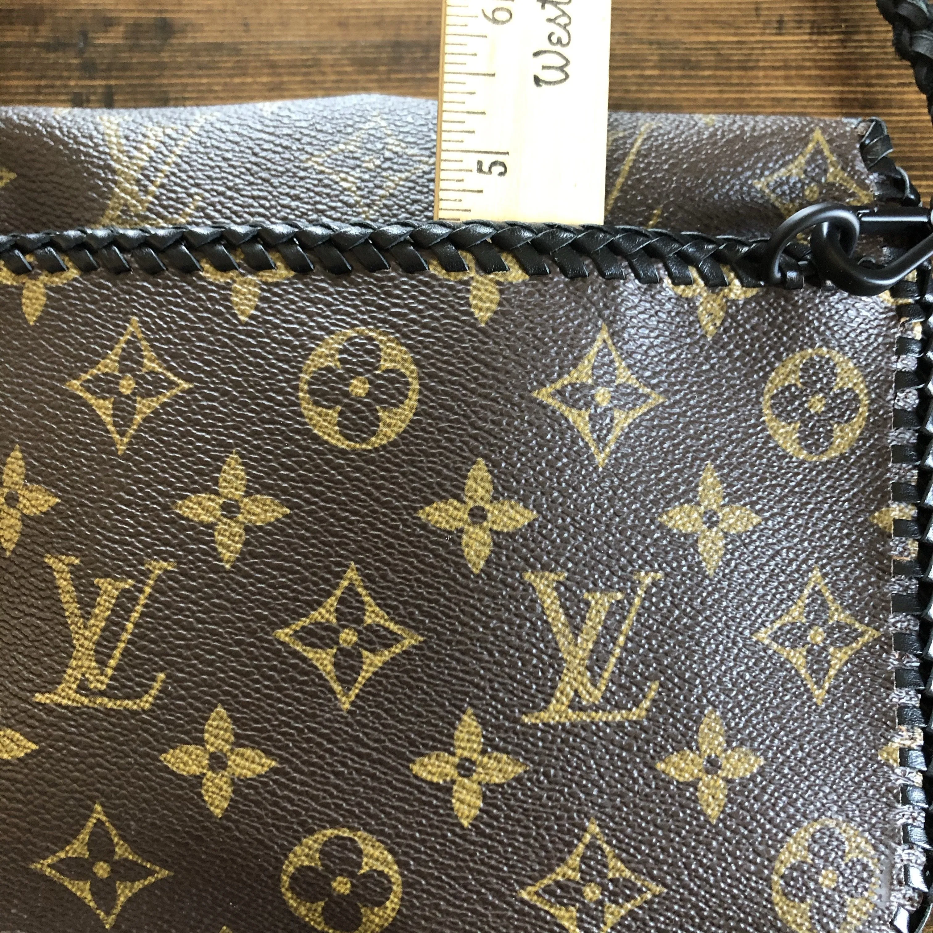 The Falcon with Back Pocket - Black Monogram Wristlet/Crossbody/Clutch