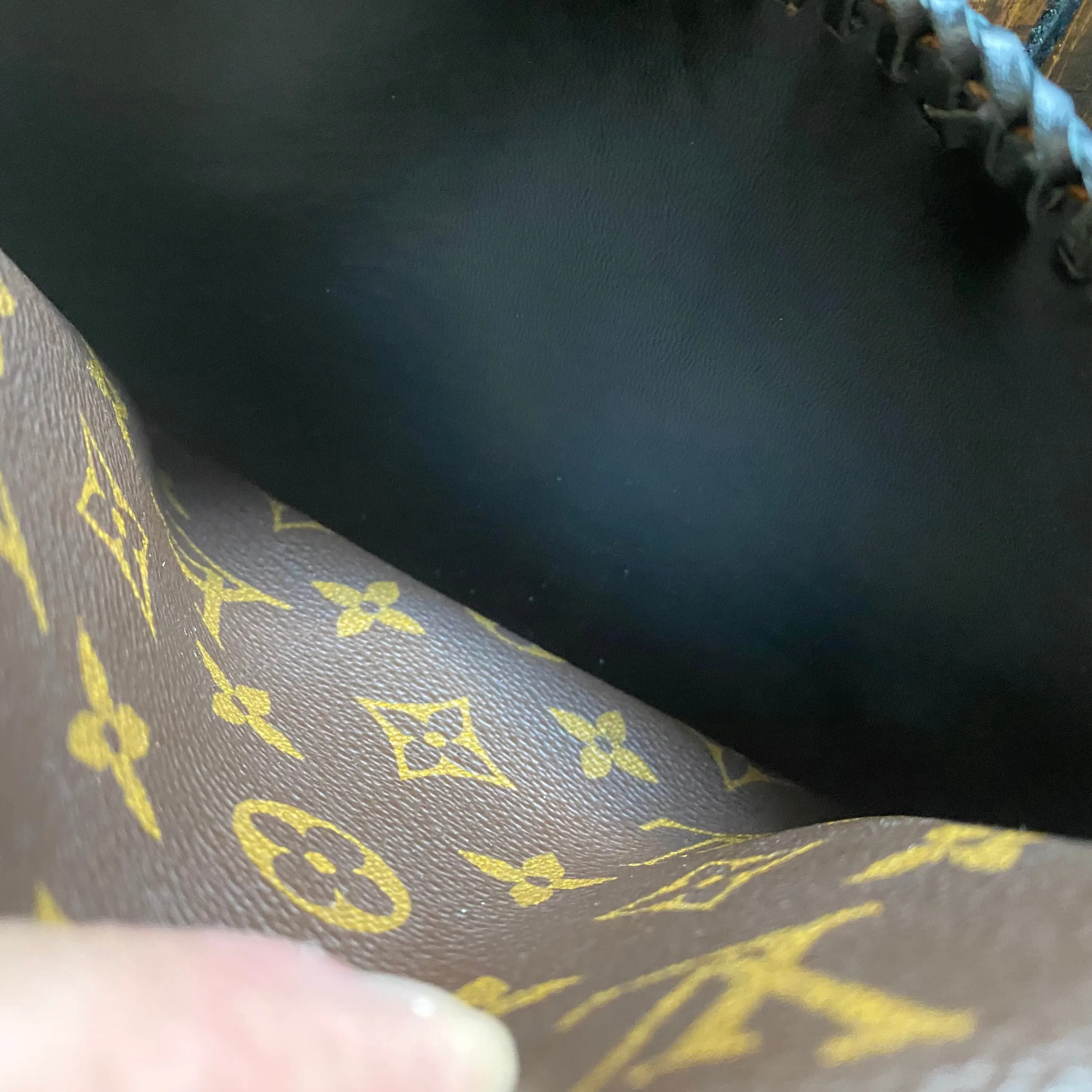The Falcon with Back Pocket - Black Monogram Wristlet/Crossbody/Clutch