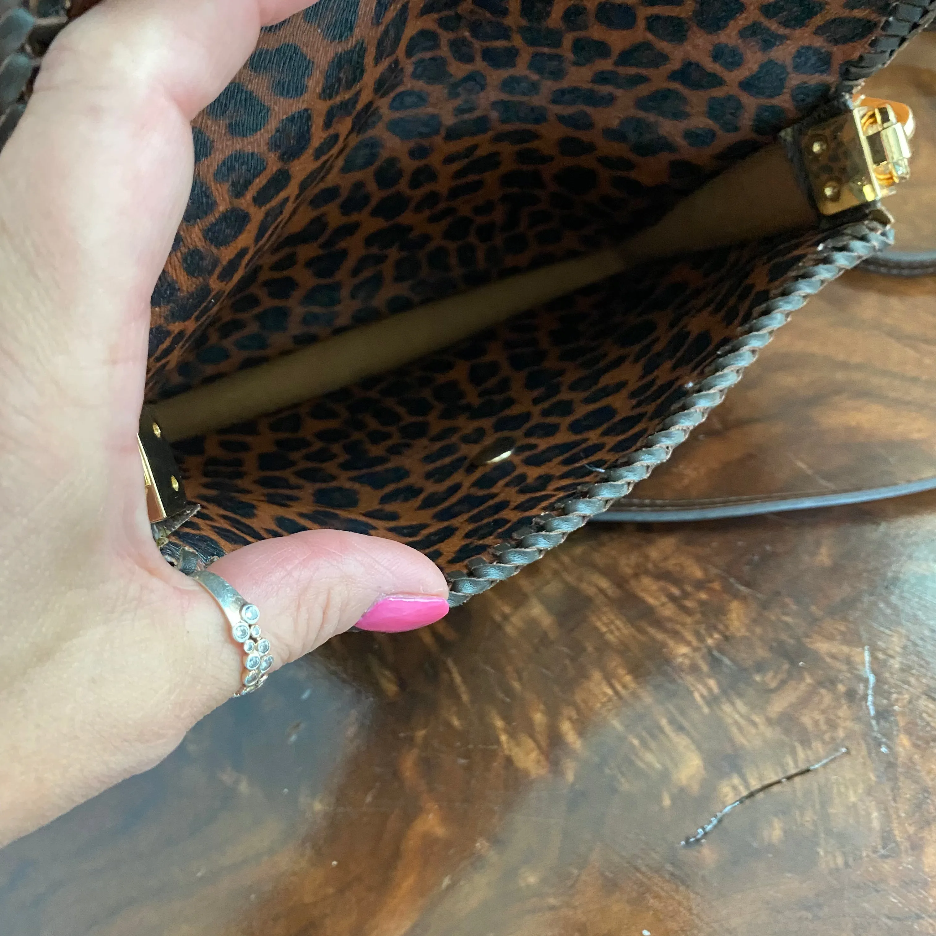 The Falcon with Sides - Monogram Crossbody in Chocolate