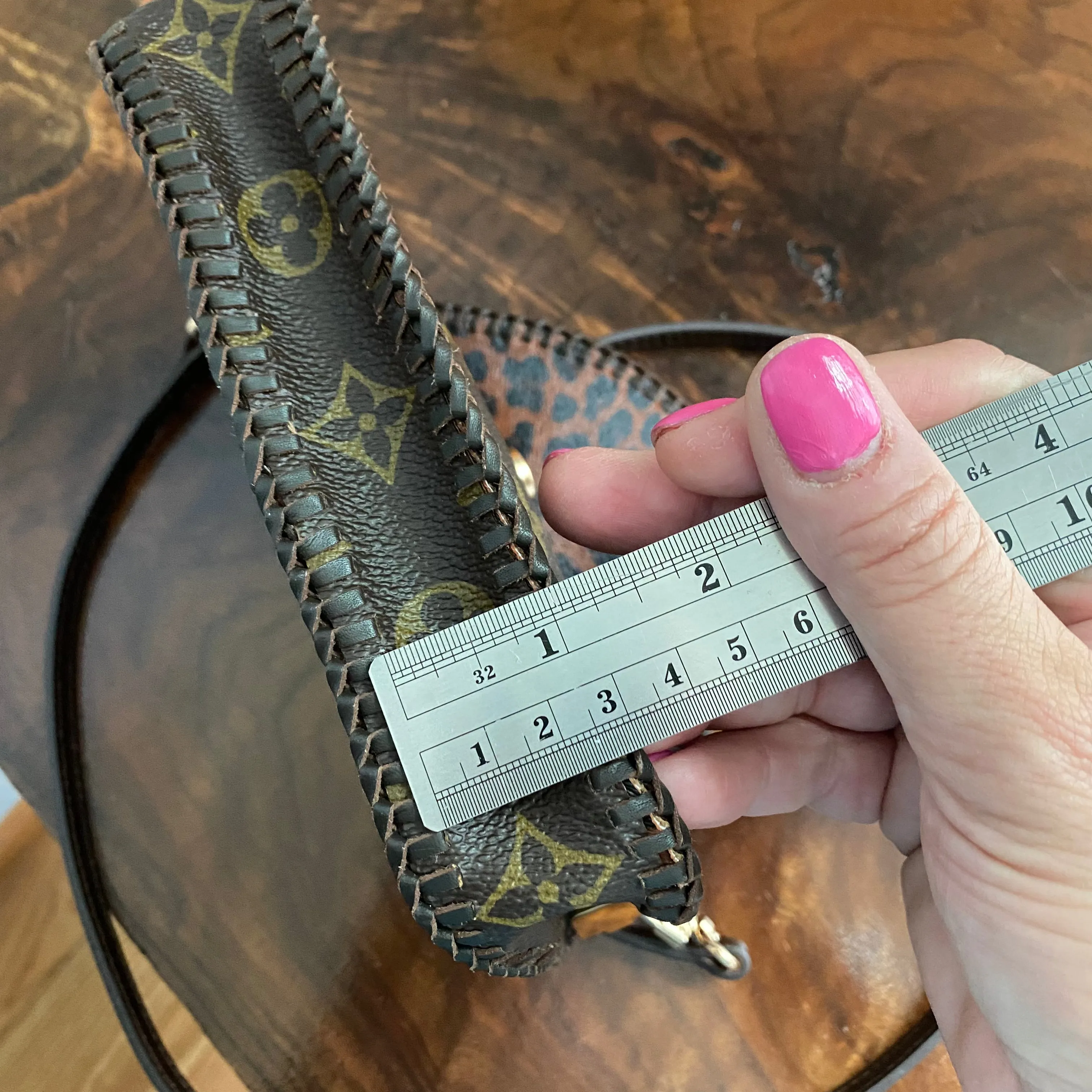 The Falcon with Sides - Monogram Crossbody in Chocolate