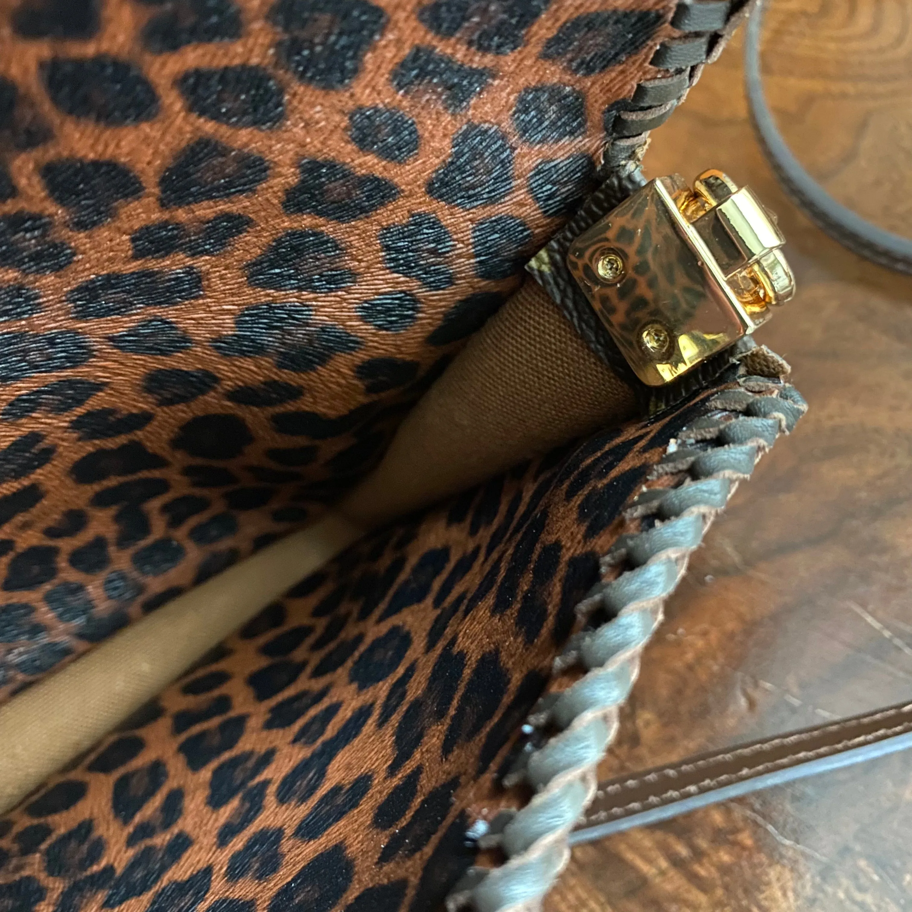 The Falcon with Sides - Monogram Crossbody in Chocolate
