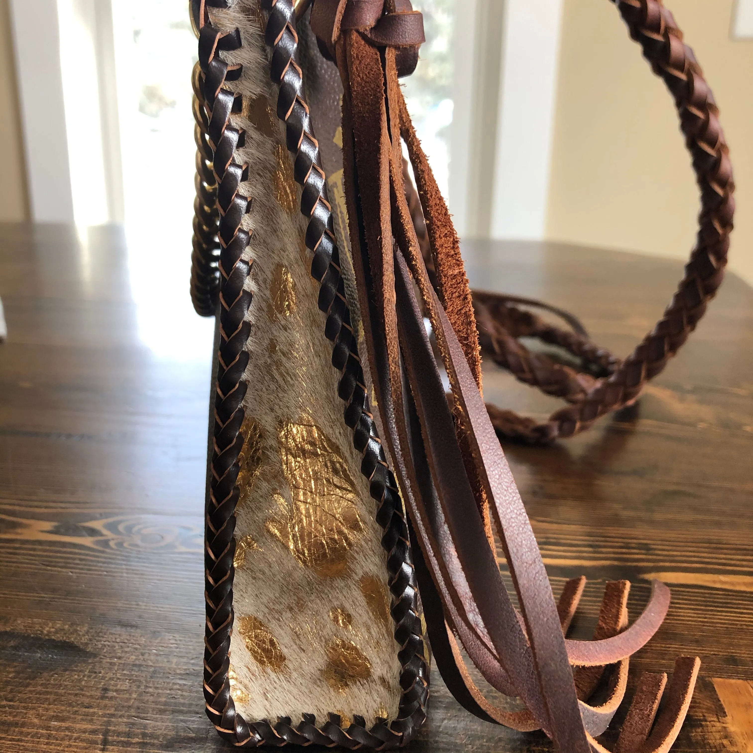 The Swan - Vintage Monogram Golden Crossbody